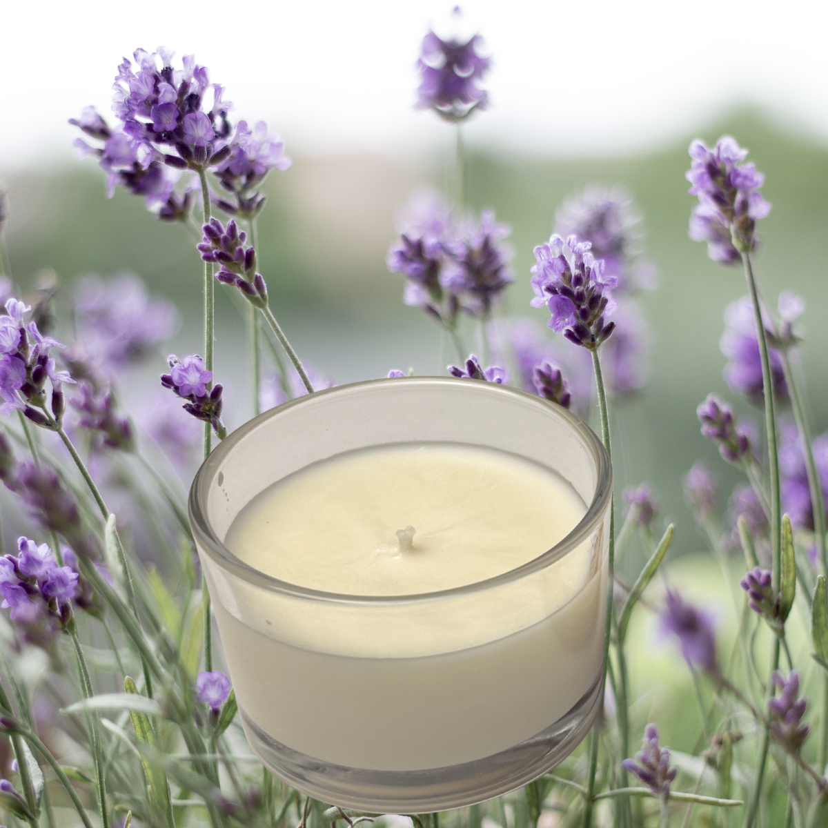Lavender Skies – 100% Soy Wax Candle with Bamboo Lid (Small, 88 g)