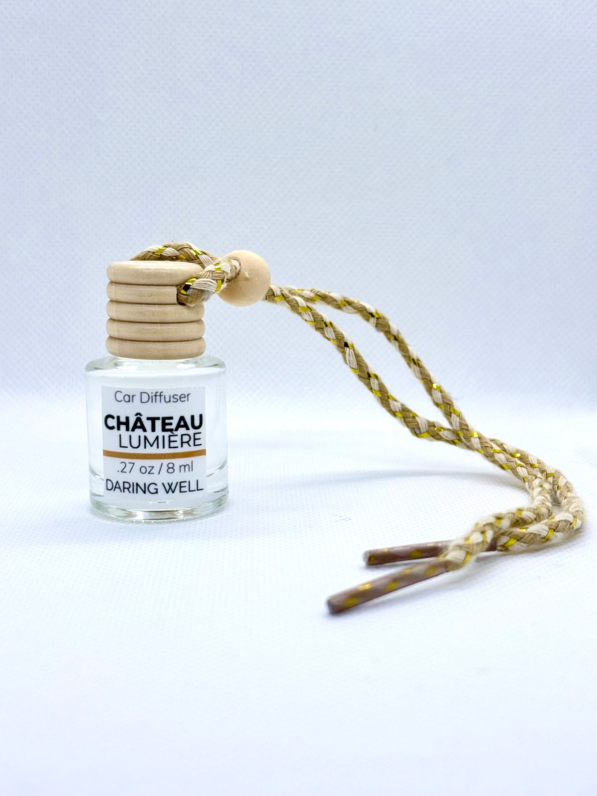 Château Lumière Car Diffuser – 8 ml | White Oak, Leather & Vanilla