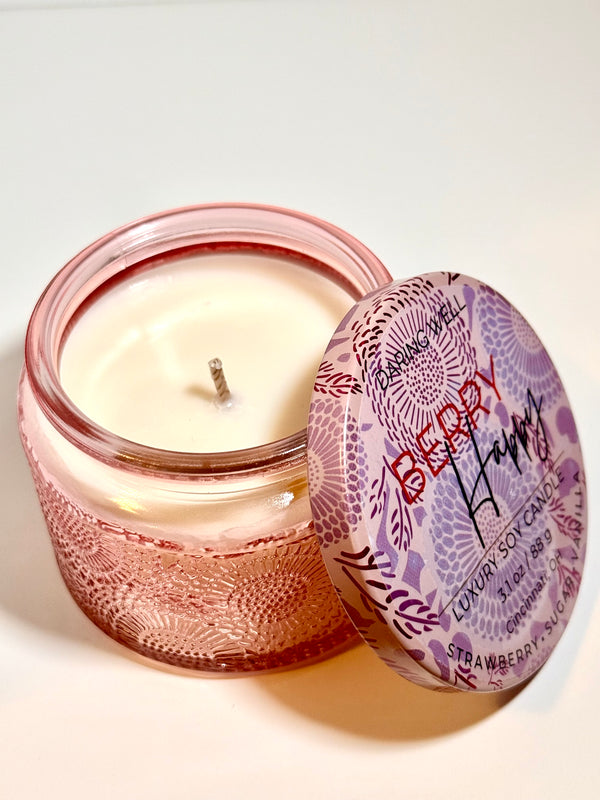 Berry Happy  – 100% Soy Wax Candle (Small, 88 g)