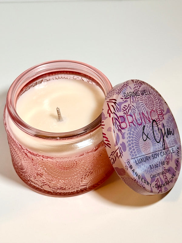Brunch & Glow  – 100% Soy Wax Candle (Small, 88 g)