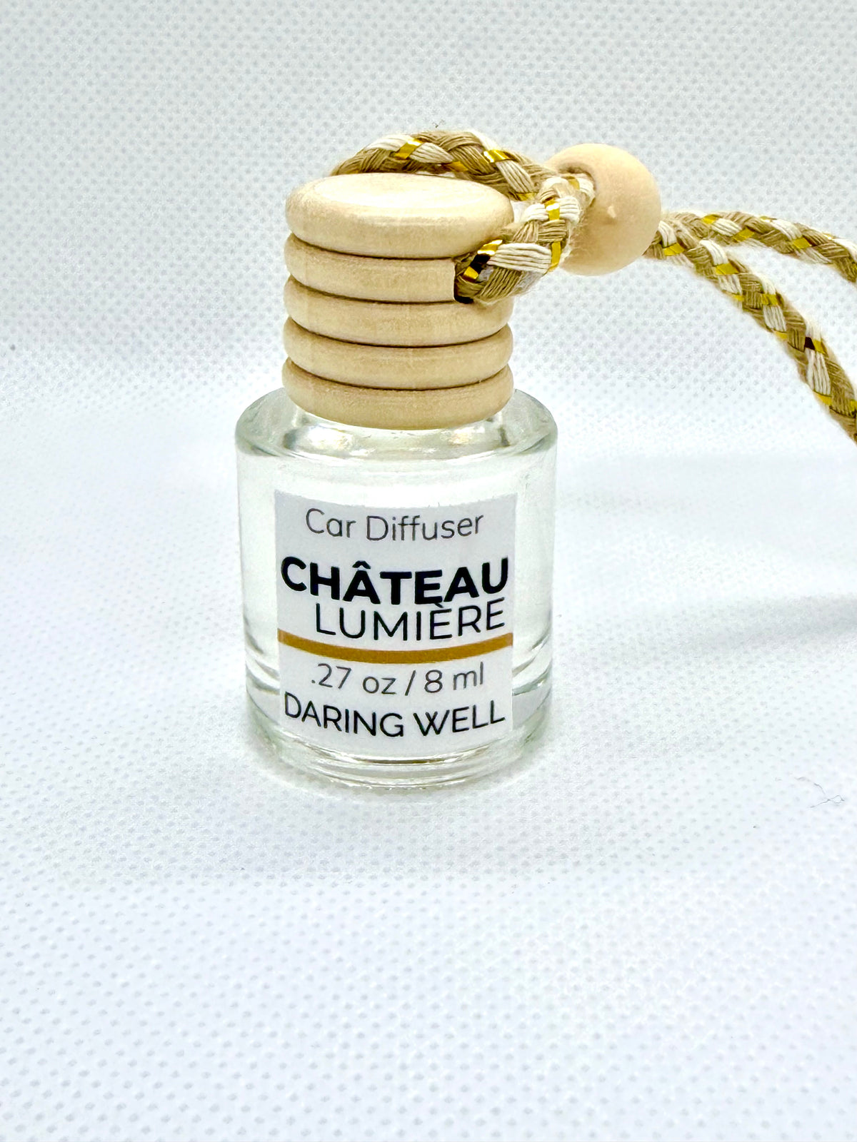 Château Lumière Car Diffuser – 8 ml | White Oak, Leather & Vanilla