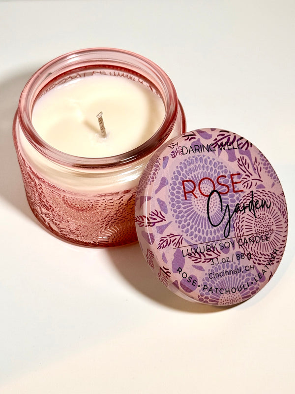 Rose Garden  – 100% Soy Wax Candle (Small, 88 g)