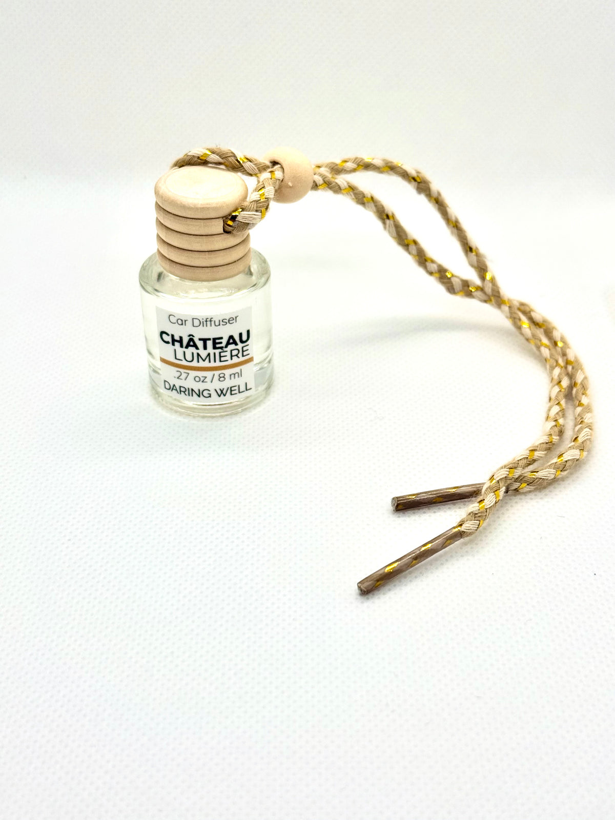 Château Lumière Car Diffuser – 8 ml | White Oak, Leather & Vanilla
